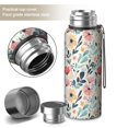 thumbnail image 2 of 20 Oz Pioneer Flower Coffee Tumbler Double Wall Insulated Stainless Steel Water Bottle | Metal Reusable Thermoses Flask with Cup Cap | Leak & Sweat Proof with Anti-Dust Lid, 2 of 7