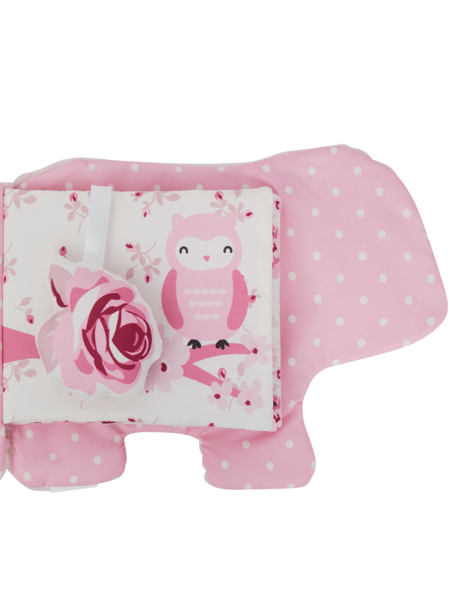 Modern Moments by Gerber Baby Girl Developmental Soft Crinkle Book, Pink Bear