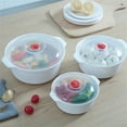 thumbnail image 4 of S/M/L Microwave Oven Special Box Steamed Dumpling Rice Container Heated Soup Pot Hot Steamed Buns With Lid Cooking Gadget, 4 of 9