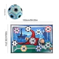 thumbnail image 4 of Juego fútbol para Juego interior y exterior Juego fútbol con marco portería fútbol juguete (7888-9A Tela fútbol 100 CM con 1 pelota) [personaje / pelota azul], 4 of 9