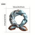 thumbnail image 4 of Elegant 100% Mulberry Silk Scarf in Square Fashion Accessory, 4 of 6