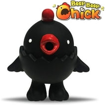 Animolds Squeaky Chicken Beep Beep Chick” The Screaming Chicken Baby is HERE! Squeeze Cutest Noise, Limited Edition Toy Collectible Hen (Black Hen)