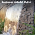 thumbnail image 3 of Stainless Steel Waterfall Outlet Rectangular Pool Waterfall Spillway for Outdoor Patio Decor Swimming Pool, 3 of 7