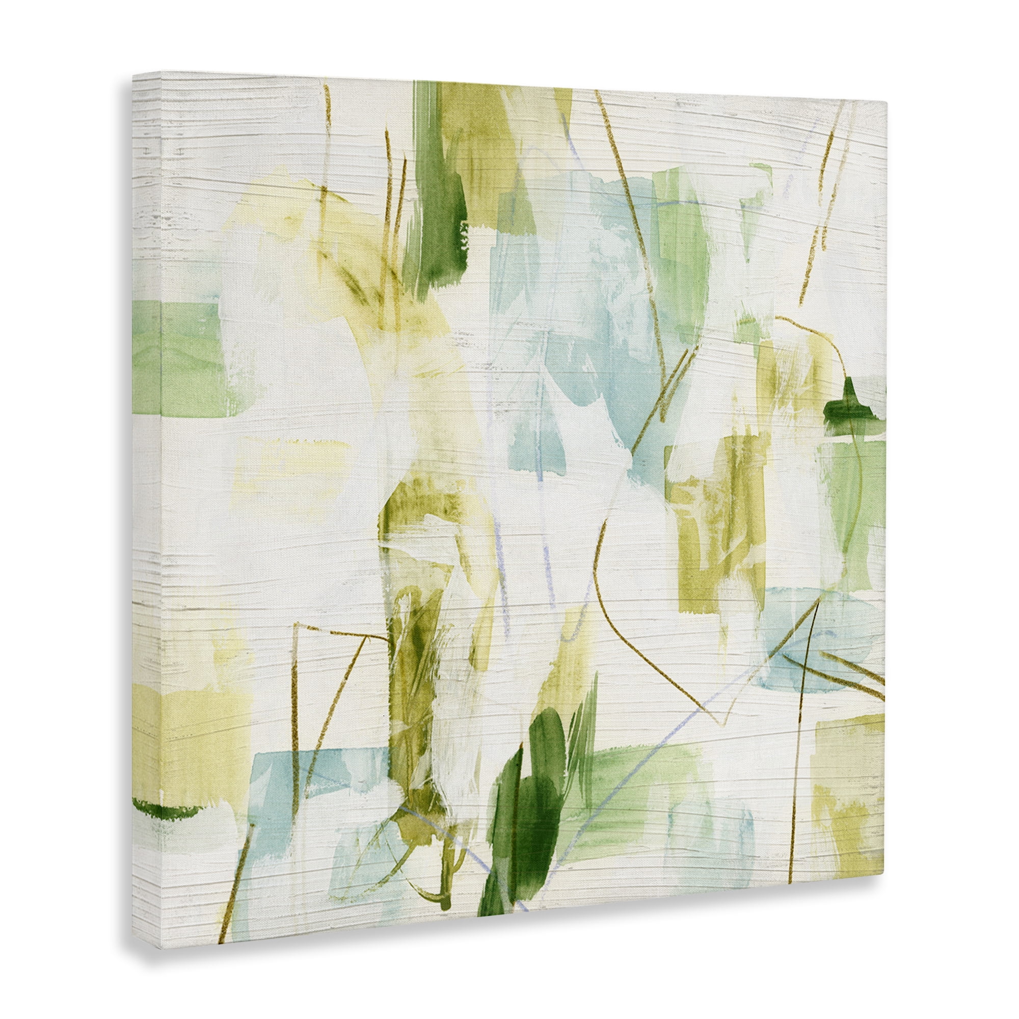 Stupell Industries Expressive Muted Abstraction Abstract Painting Gallery Wrapped Canvas Art Print Wall Art, 30 x 30