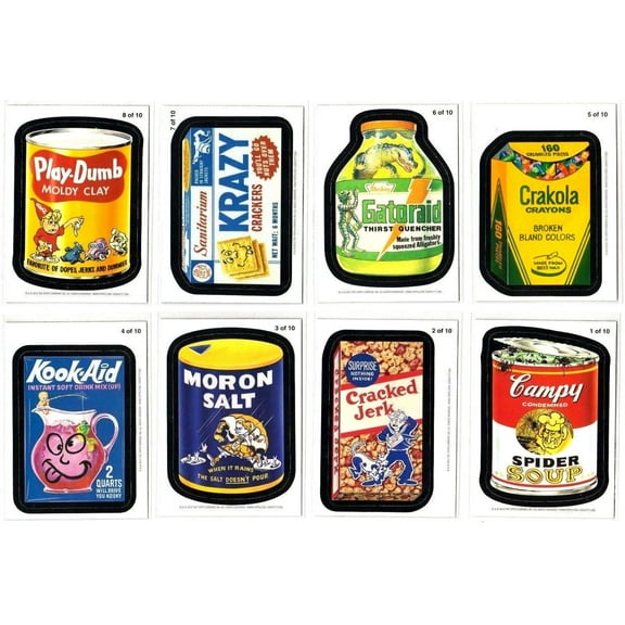 2012 Wacky Packages All New Series 9 Complete Magnet Set
