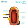 thumbnail image 5 of Intex Explorer 300 Inflatable Fishing 3 Person Raft Boat with  Oars, 2 Pack, 5 of 10