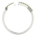 thumbnail image 4 of 0.2475 ctw Statement Anniversary Ring for Women | Round Cut Natural Peridot | Hyperallergenic Solid 18K White Gold, 4 of 5