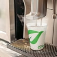 thumbnail image 7 of 12oz Disposable Compostable White Paper Coffee Cups Green Leaf, 7 of 7