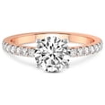 thumbnail image 3 of IGI Certified 3 Carat Round Shape Lab Grown Diamond Engagement Ring | 14K Rose Gold |Nomi Classic Eternity Lab Diamond Ring | FG-VS1-VS2 Quality Friendly Diamonds, 3 of 5