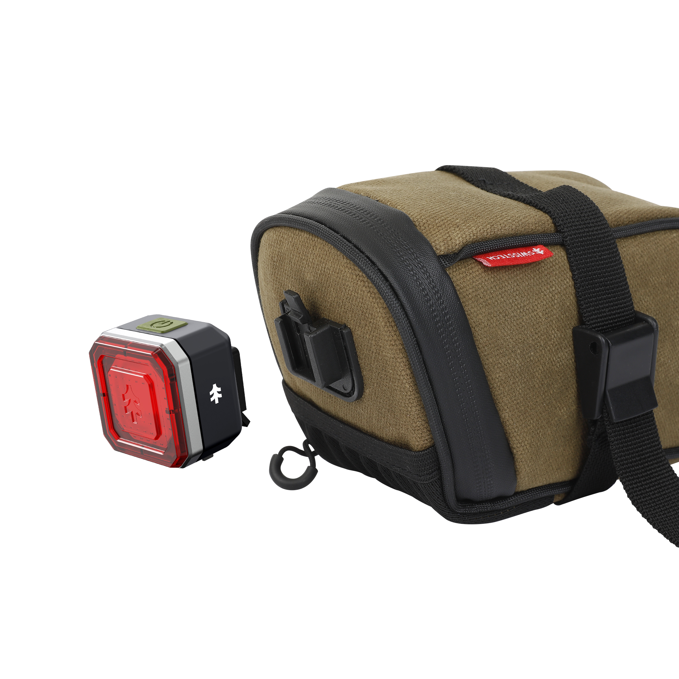 Swiss Tech Tail Light & Under Saddle Bag Combo