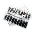 thumbnail image 1 of 18 Kinds Miniature Small Screw Machine Notebook Glasses Small Screw Box Set Countersunk Round Head Flat Head Screw (Black), 1 of 7