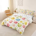 thumbnail image 3 of Erosebridal Teens Cartoon Easter Eggs Queen Duvet Cover Set,Kawaii Colorful Flowers Bedding For Kids,3 Pieces,No Comforter,Breathable Home Decor, 3 of 5