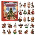 thumbnail image 1 of Calendario de Adviento con Colgantes de Mascotas para Navidad 2025 | 24 Colgantes de Mascotas Pintados a Mano | Regalo Ideal para Amantes de Las Mascotas | Incluye Caja de Regalo, 1 of 6