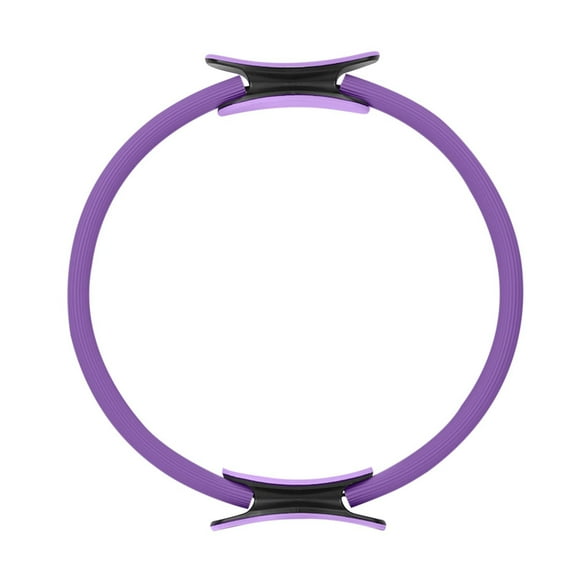 Pilates Ring Circle, 15 Inch Magic Fitness Circle for Toning Inner & Outer Thighs, Yoga Core Training, Bonus Workout Guide Included (Purple)