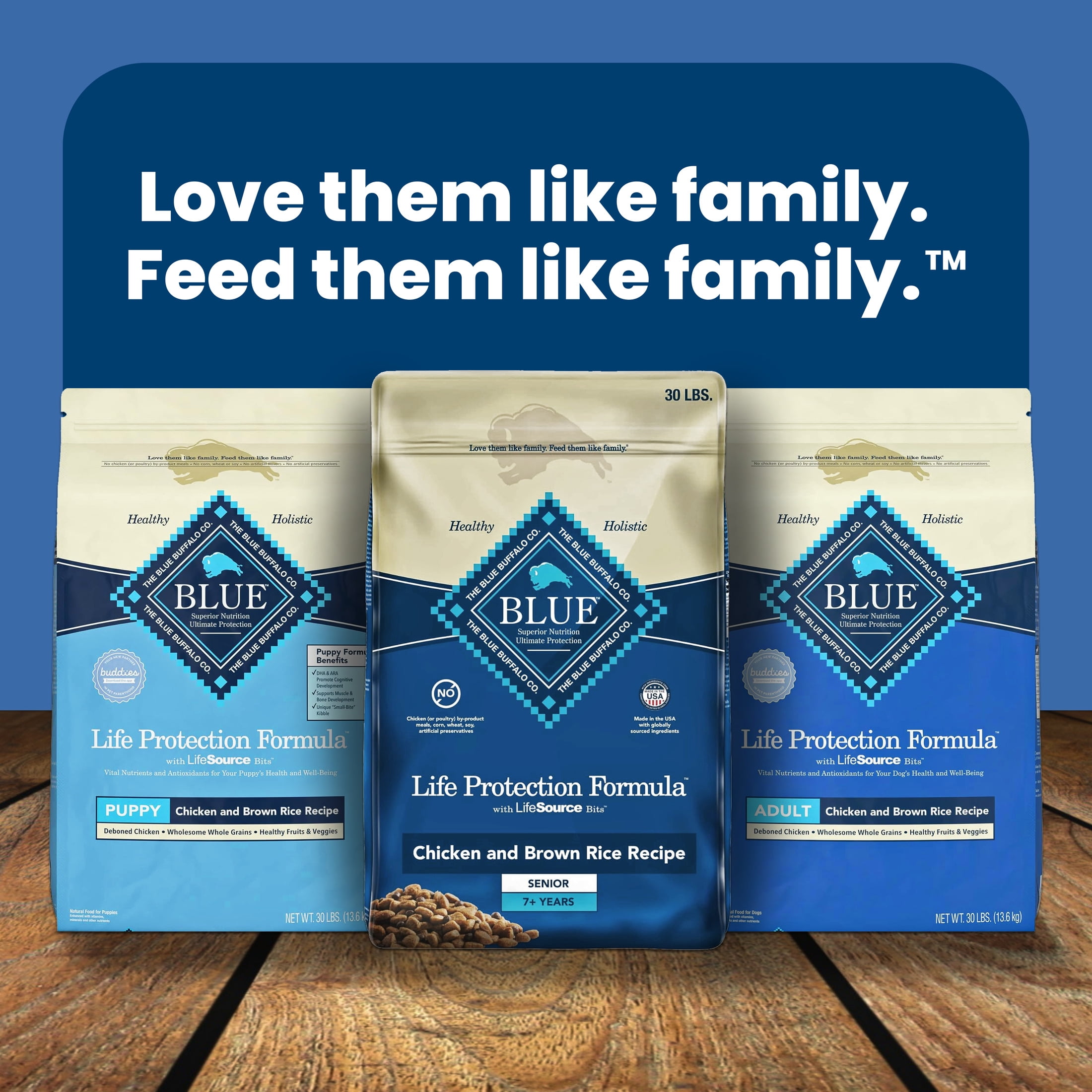 Blue Buffalo Life Protection Formula Large Breed Dry Dog Food, Lamb & Rice, 30-lb. Bag