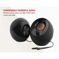 thumbnail image 3 of 2.0 USB-Powered Desktop Speakers with Far-Field Drivers and Passive Radiators for Pcs and Laptops (Black), 3 of 5