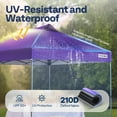 thumbnail image 6 of SPECSTAR 10x10ft Pop-up Canopy Tent One Push Setup Tent with Wheel Carry Bag and 4 Sandbags, Purple, 6 of 8