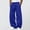 Blue, variant on LJEFF Men Wide Leg Baggy Casual Pants, Soft Pocket Elastic Waist Breathable Outdoor Gift Trousers Dark Gray