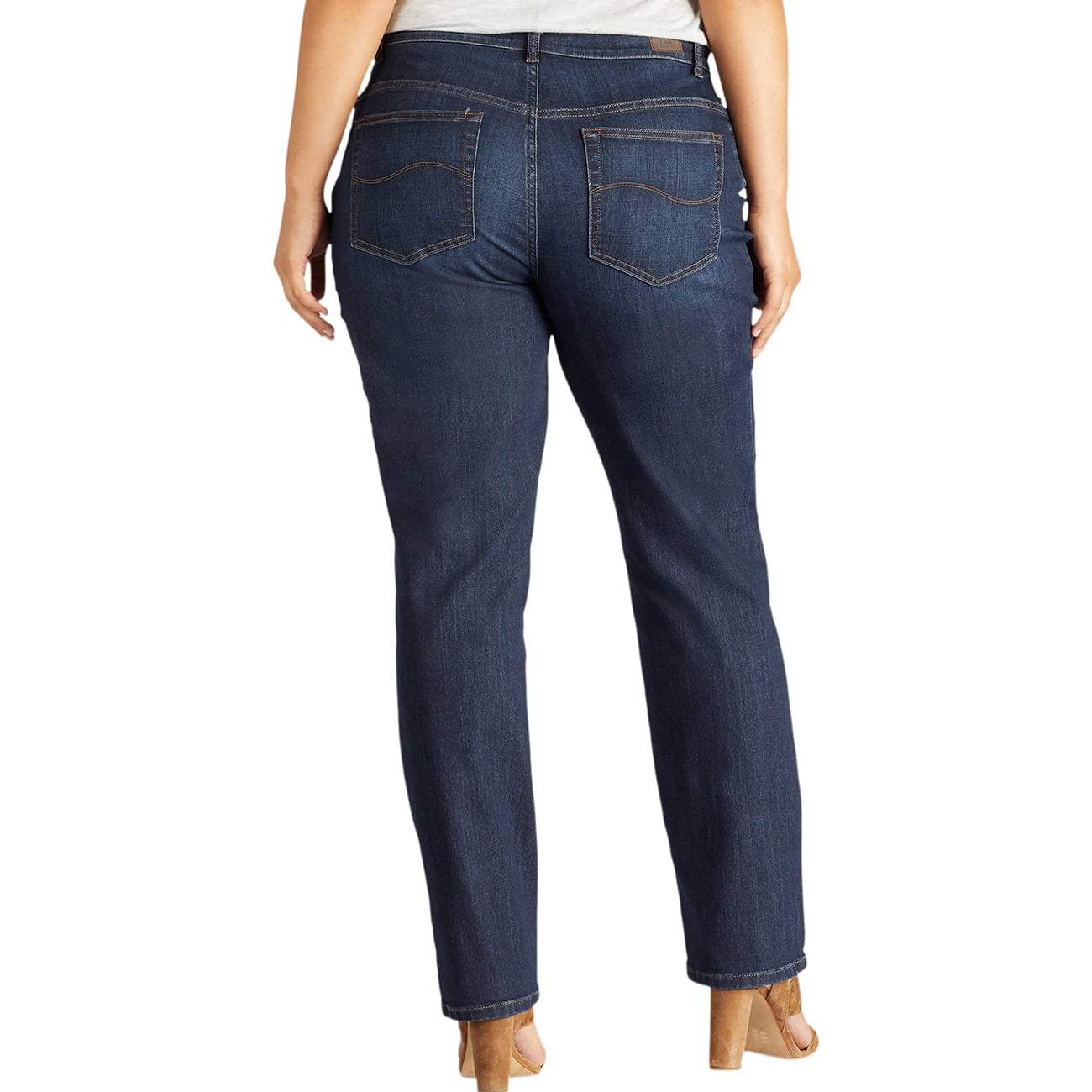 Womens's Plus Stretch Relaxed Fit Straight Leg Jean - image 3