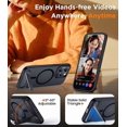 thumbnail image 4 of Funda con Soporte Magnético invisible, Delgada Mate, para iPhone 14 Pro Max, Negro, 4 of 7