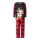 thumbnail image 2 of Conjunto de pijama navideño a juego para toda la familia de Fiomva, pijama navideño con diseño de árbol de Papá Noel para parejas y niños., 2 of 8