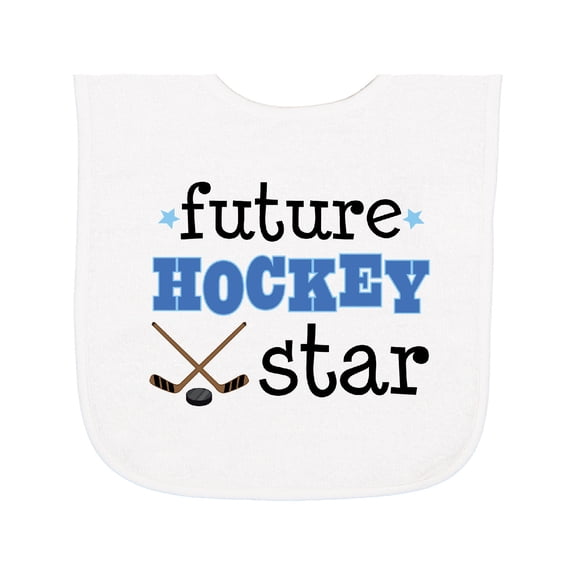 Inktastic Future Hockey Star Sports Baby Terry Cloth Bib