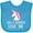Turquoise, variant on Inktastic Gigi and Grandpa Love Me Unicorn Grandchild Girls Baby Bib