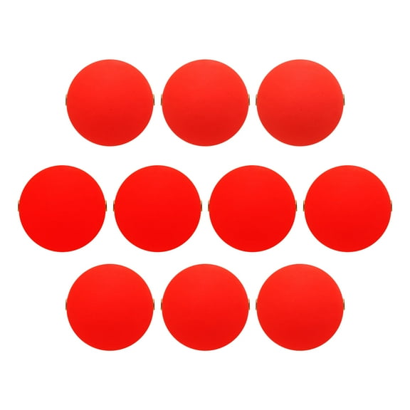 Uxcell Fishing Bobbers Floats 0.6 Inch Dia, 10 Pack Fishing Rig Float Round Slip Responsive Pompano Floats Buoy Rig Stoppers, Red