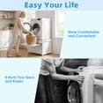 thumbnail image 5 of HUAXRON 23" Height Laundry Pedestal for Washer and Dryer, Universal Fit, Four Corner Bearing Capacity 700lb Max, Metal Washing Machine Base Stand for Dryer Base Platform Heavy Duty (1 Pack), 5 of 10