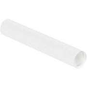 3 x 36 Mailing Tubes with End Caps - White (240 Qty.)
