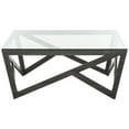 thumbnail image 7 of SAFAVIEH Ralston Mid-Century Glass Top Coffee Table Dark Grey, 7 of 7