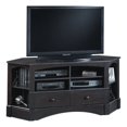thumbnail image 3 of Sauder Harbor View Corner TV Stand en Noir Vieilli, 3 of 3