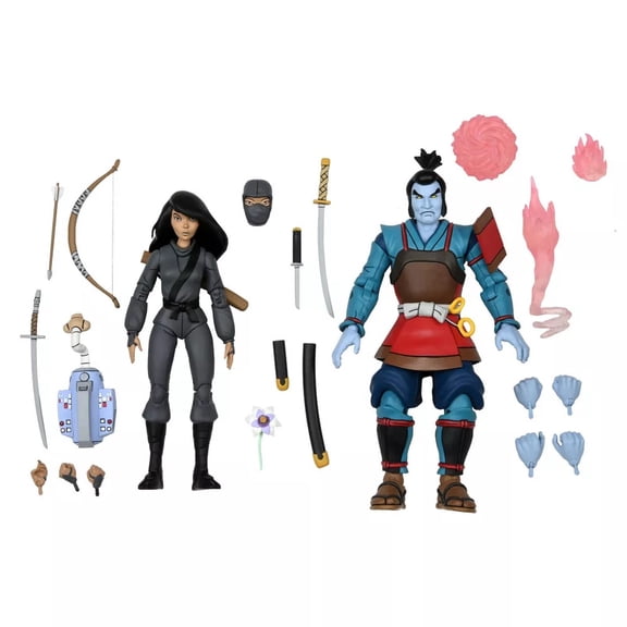Teenage Mutant Ninja Turtles Chakahachi and Lotus Action Figures 2022 NECA 54254