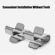 thumbnail image 3 of 100Pcs Photovoltaic Cable Clip Stainless Steel Wire Clamp Cord Fixing Holder Set Kit for Solar Panel PV, 3 of 5