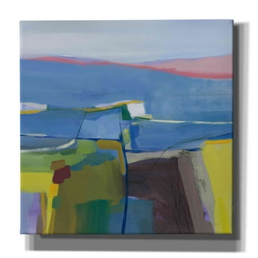 Epic Graffiti 'Hill Side' by Jo Maye, Canvas Wall Art, 37"x37"