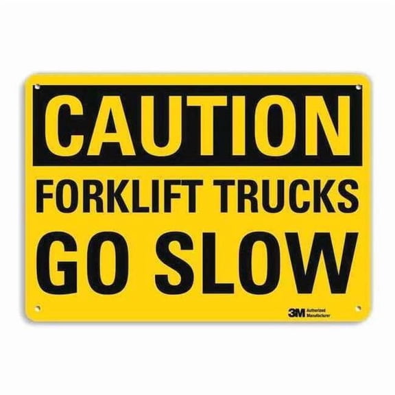 Lyle Safety Sign,10 inx14 in,Aluminum U4-1330-RA_14X10