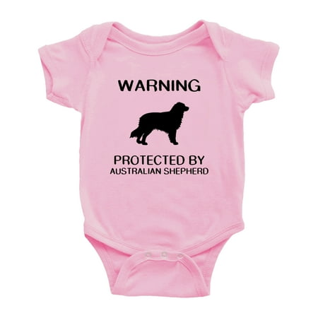 

Warning: Protected by A Australian Shepherd Dog Funny Baby Rompers Infant Clothes (Pink 12-18 Months)