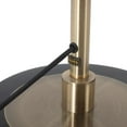 thumbnail image 3 of NOVA of California Luna Bella Torchiere Floor Lamp - Matte Black & Gold-Leaf Shade, Weathered Brass, Black Marble Base, Dimmer, 3 of 7