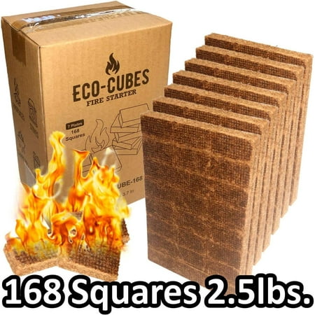 

Product Eco Cubes - Fire Starter Squares - Great Lighter For Chimney Charcoal Grill Fireplace Campfire Pellet Stove Wood Stove (Qty168)