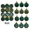 thumbnail image 5 of 12 Pcs Velvet Christmas Balls Flocked Christmas Tree Ornaments Plastic Balls Xmas Decorative Hanging Ornaments Christmas Tree Decoration, Army Green, 5 of 5