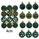 thumbnail image 5 of 12 bolas navideñas de terciopelo flocadas, adornos navideños de plástico, adornos colgantes decorativos para árbol de Navidad., 5 of 5