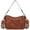Brown, variant on Women's Shoulder Bag, Medium Handbag, Women's Leather Crossbody Bags with Adjustable Coloured Strap