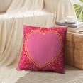 thumbnail image 4 of LALILO Throw Pillow Covers Greeting Card With Heart And Floral Cushion Cover 18" x 18", 3241 Pack, 4 of 6
