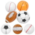 thumbnail image 4 of EeaseCA 4 Pcs Ballon Gonflable Ballon de Plage Gonflable Soccer Basketball Baseball, 4 of 7