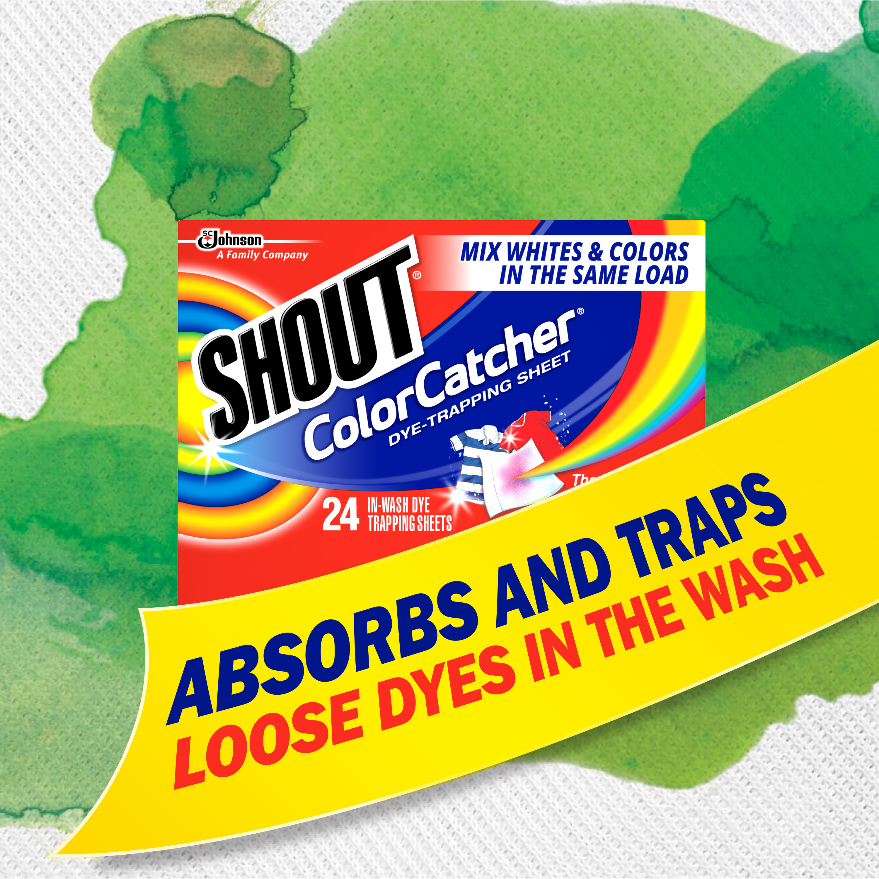 Shout Color Catcher,&nbsp;Laundry&nbsp;Dye-Trapping Sheets, 24 Sheets - image 5 of 13
