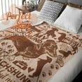 thumbnail image 3 of DAJU Dachshund Gifts for Women Dachshund Flannel Blanket for Dachshund Lovers Owners Soft Throw Blanket for Adults Brown Long(30*40inch), 3 of 5