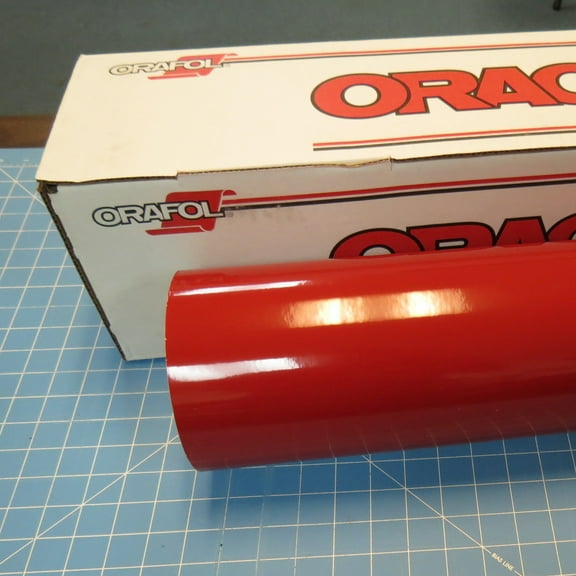 Dark Red 12" x 10 Ft Roll of Glossy Oracal 651 Vinyl for Craft Cutters and Vinyl Sign Cutters