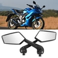 thumbnail image 1 of Motorcycle Rearview Mirror, 1 Pair Rotatable Motorcycle Side Rear View Mirror HD Motorcycle Bar End Mirrors Motorbike Handlebar Mirrors Replacement For Thread 8mm 10mm Scooter ATV, 1 of 8