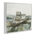 thumbnail image 3 of Stupell Industries Beached Fishing Boat White Framed Giclee Art design by Ethan Harper, 11 x 14, 3 of 8