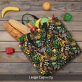 thumbnail image 5 of Honeii Hawaiian Culture Symbols Print Tote Bag, Reusable Grocery Shopping Bag,Shoulder Bag with Inner Pocket, 5 of 7